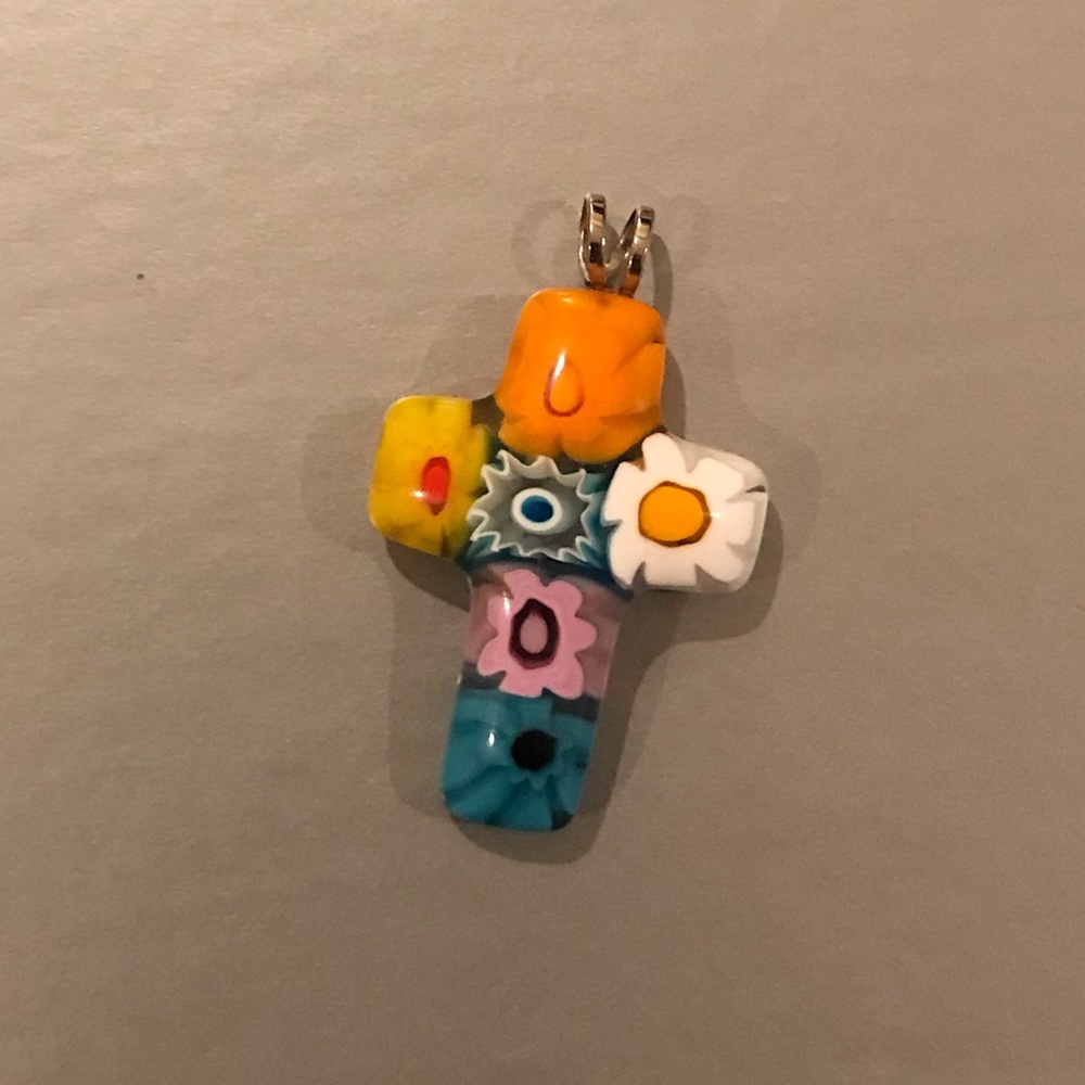Glass Italian cross
